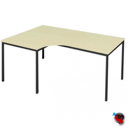 Freiformtisch-Winkel Schreibtisch 200 cm Ahorn Dekor Winkel rechts - Maß: 200 x 80/120 cm - Lieferzeit ca. 6 Wochen !!!